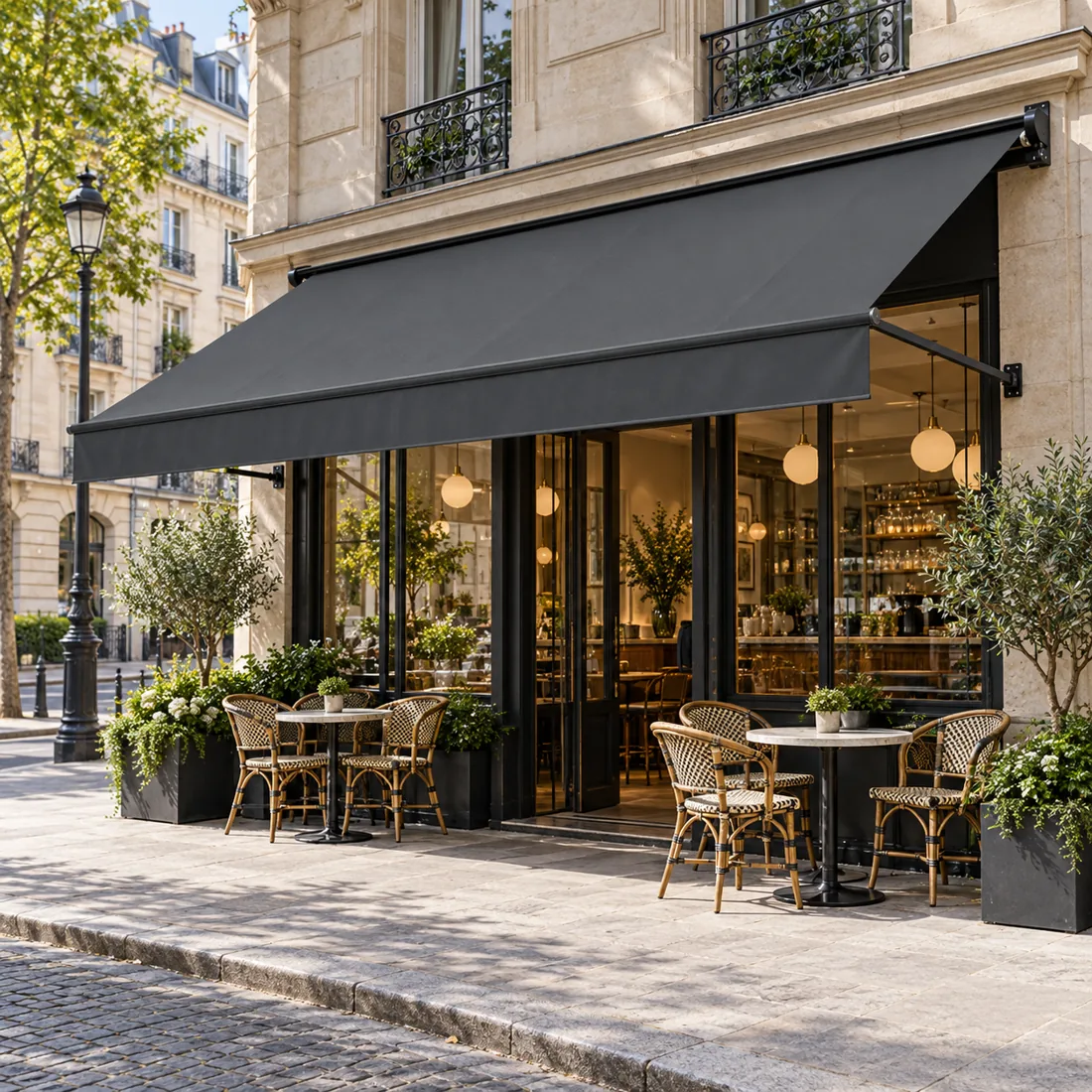 Store banne avec lambrequin personnalisé
