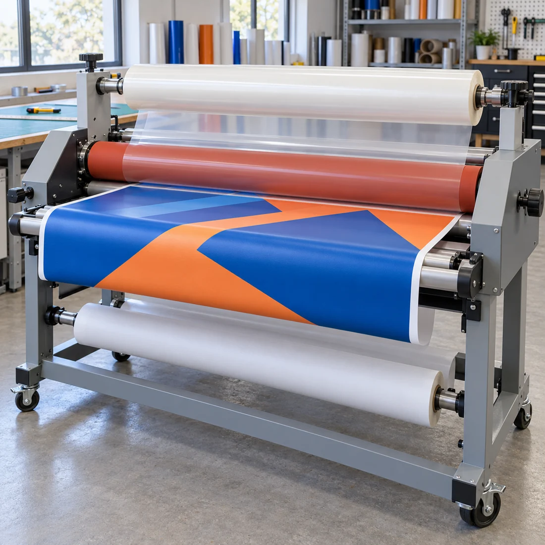 Lamination d’un visuel