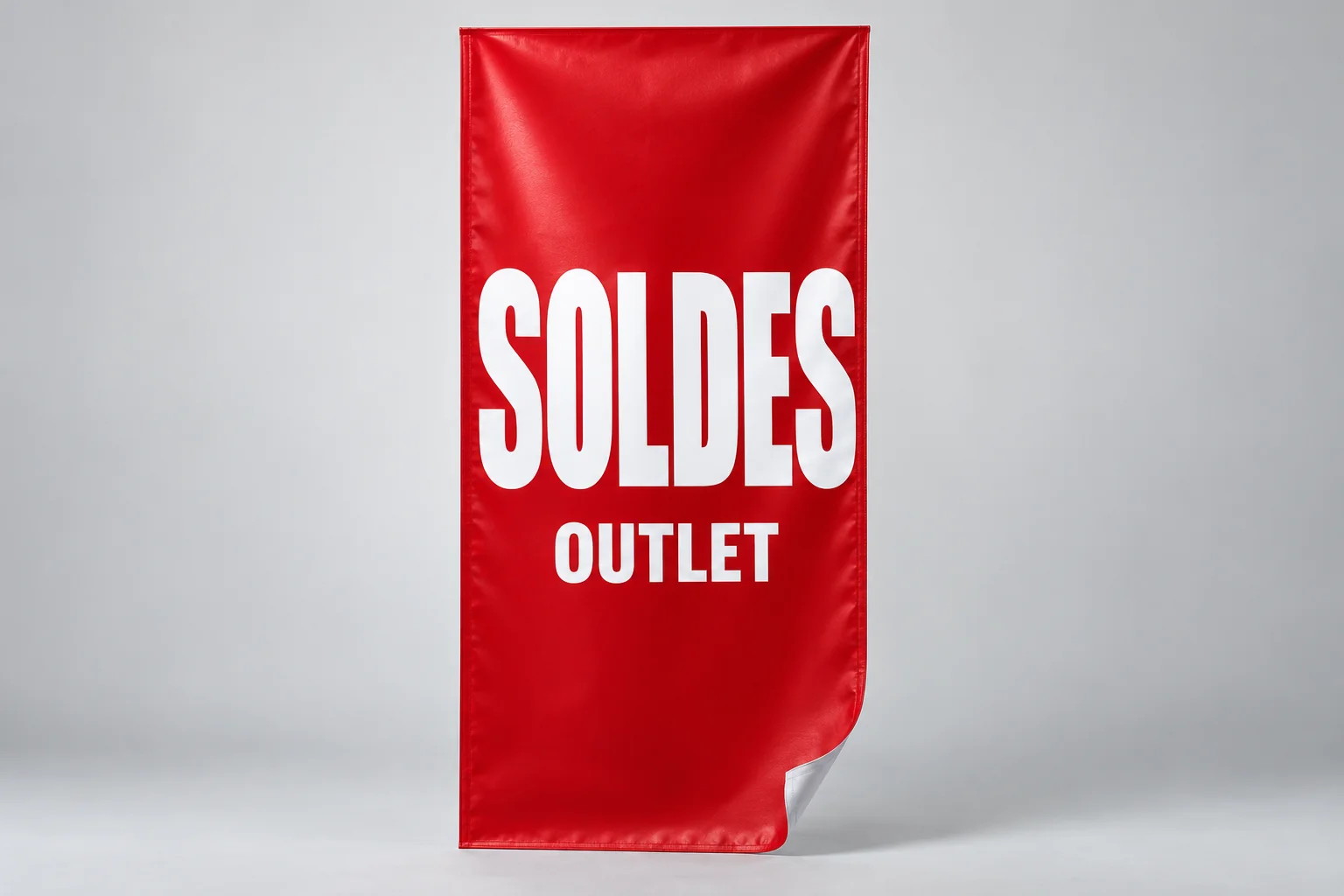 Vente texte affiche Outlet