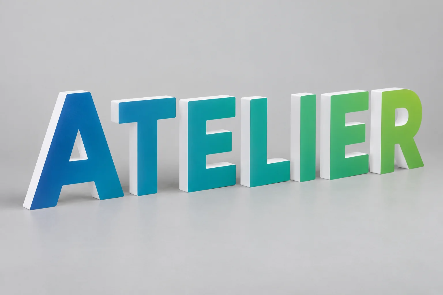 Lettres en PVC imprimées