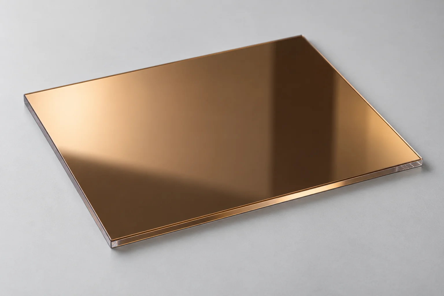 Plexiglass Miroir Bronze