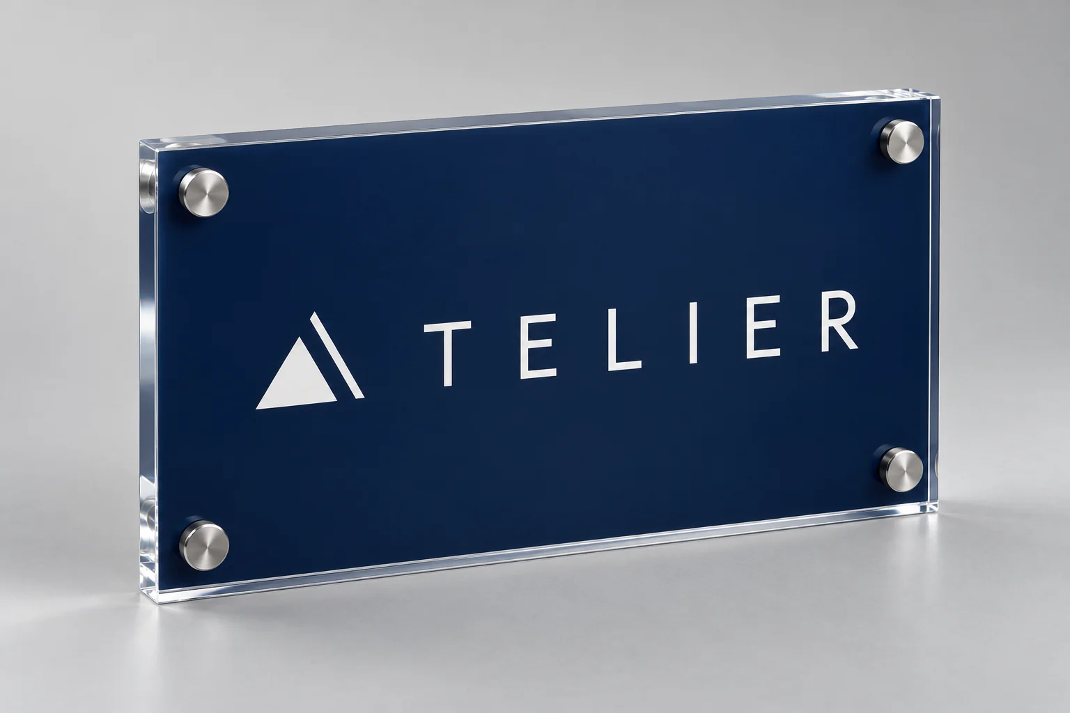 Plaque personnalisable en plexiglas