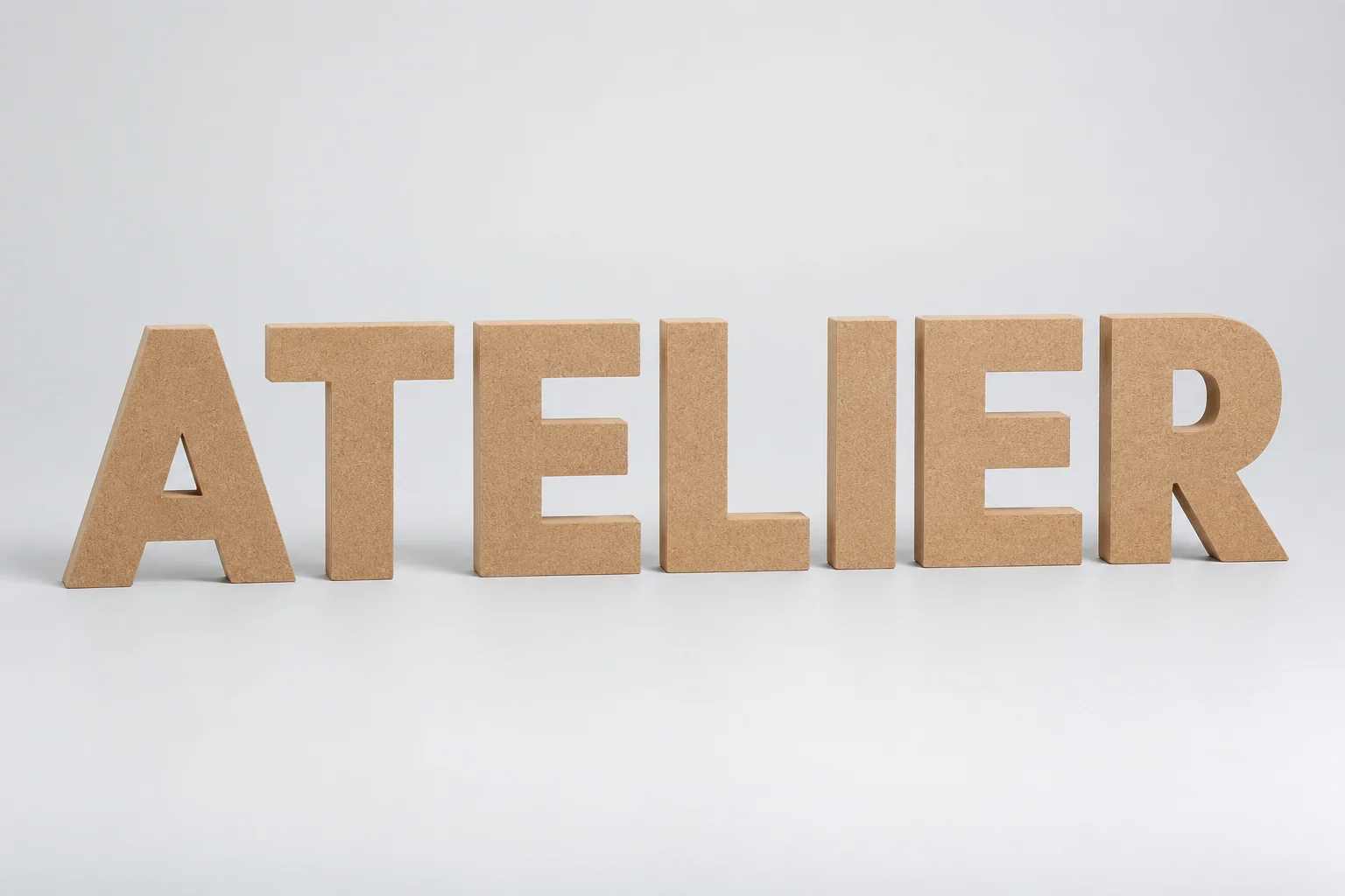 Lettres en Médium (MDF)