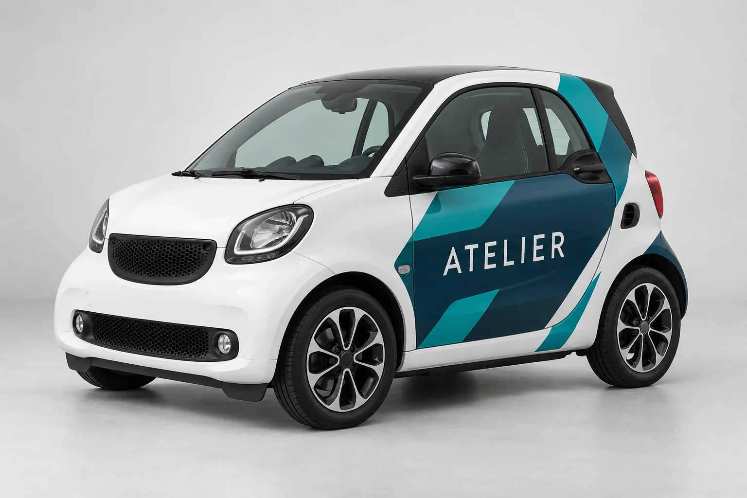 Flocage publicitaire sur smart