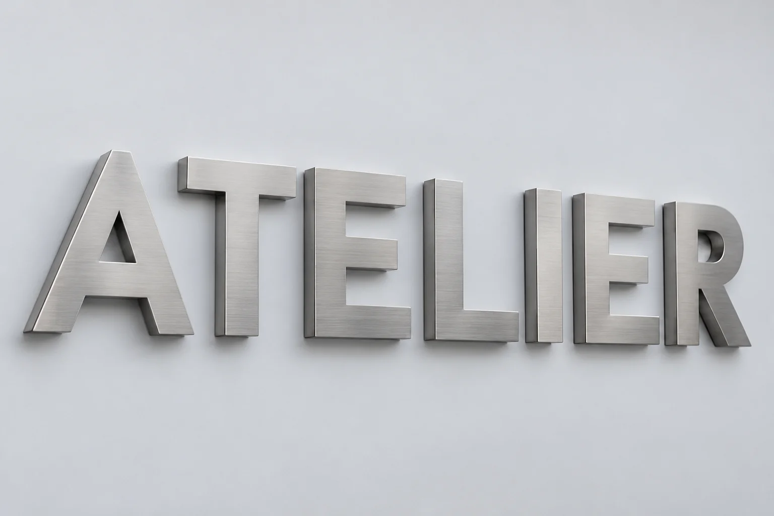 Lettres en acier inoxydable