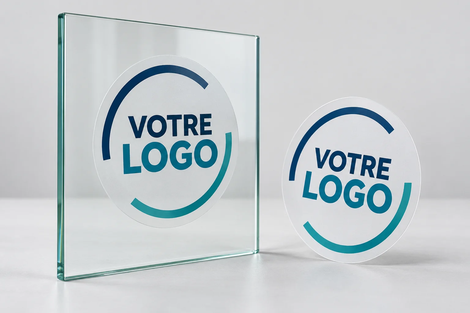 Autocollants personnalisés double face