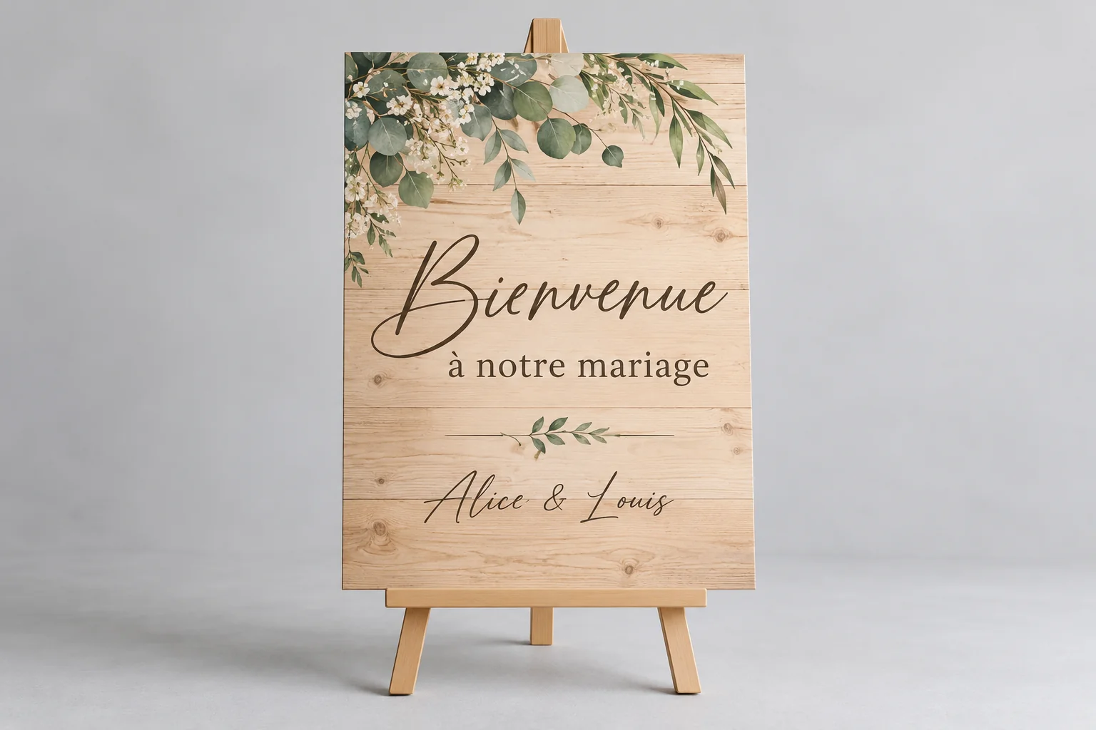 Bienvenue sur notre affiche de mariage