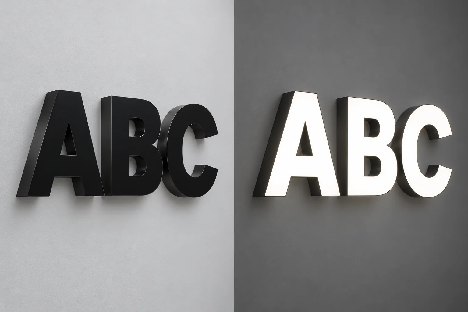 Lettres Black & White