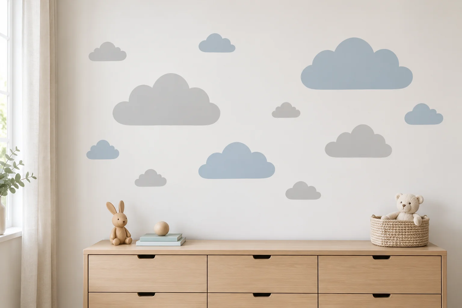 Stickers enfants nuages