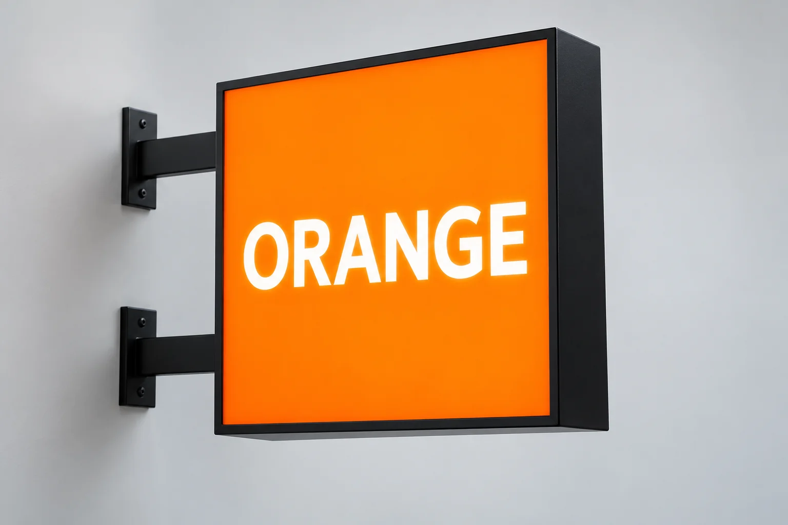 Caisson Lumineux Orange