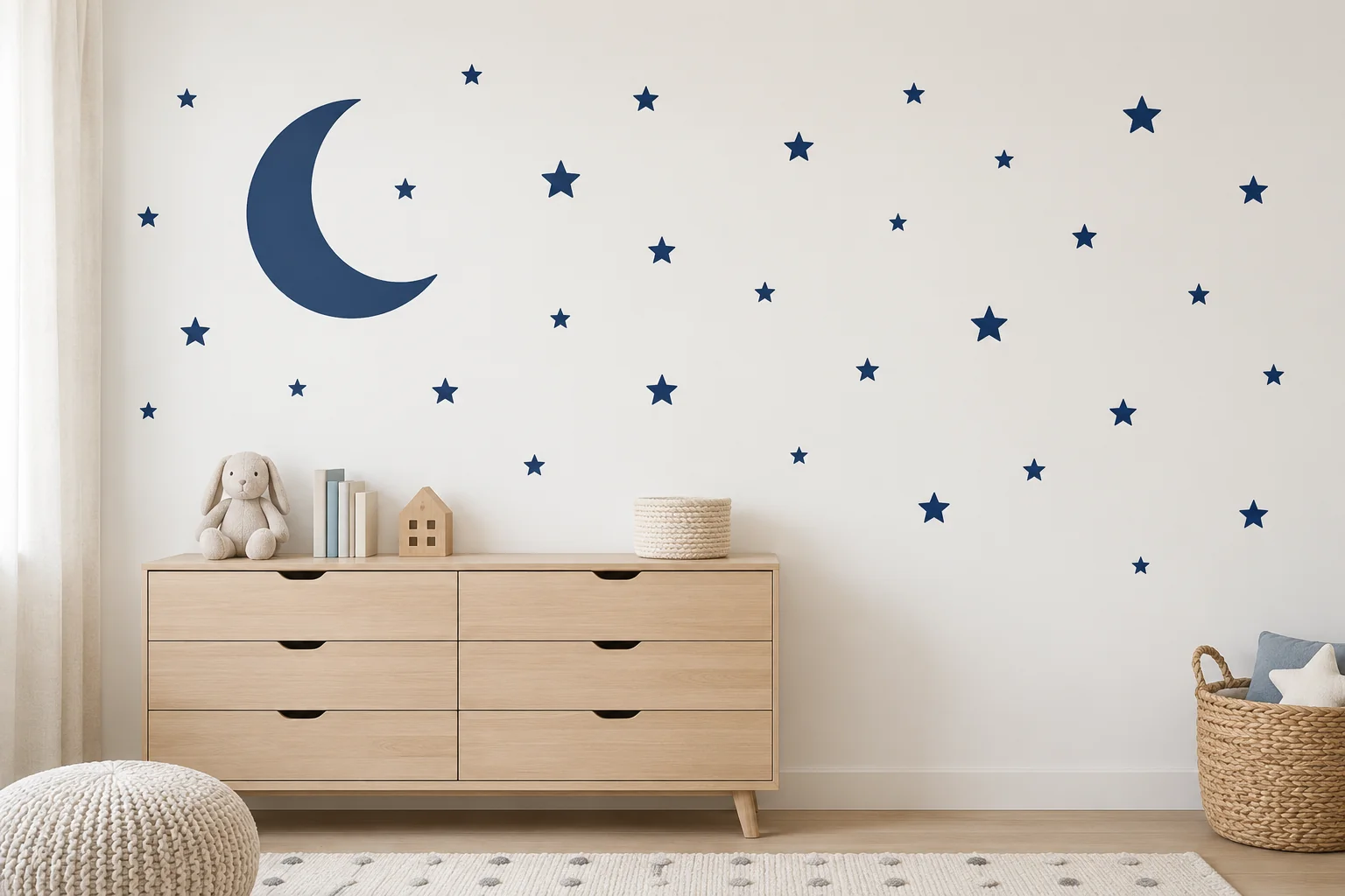 Sticker enfant nuit étoilée