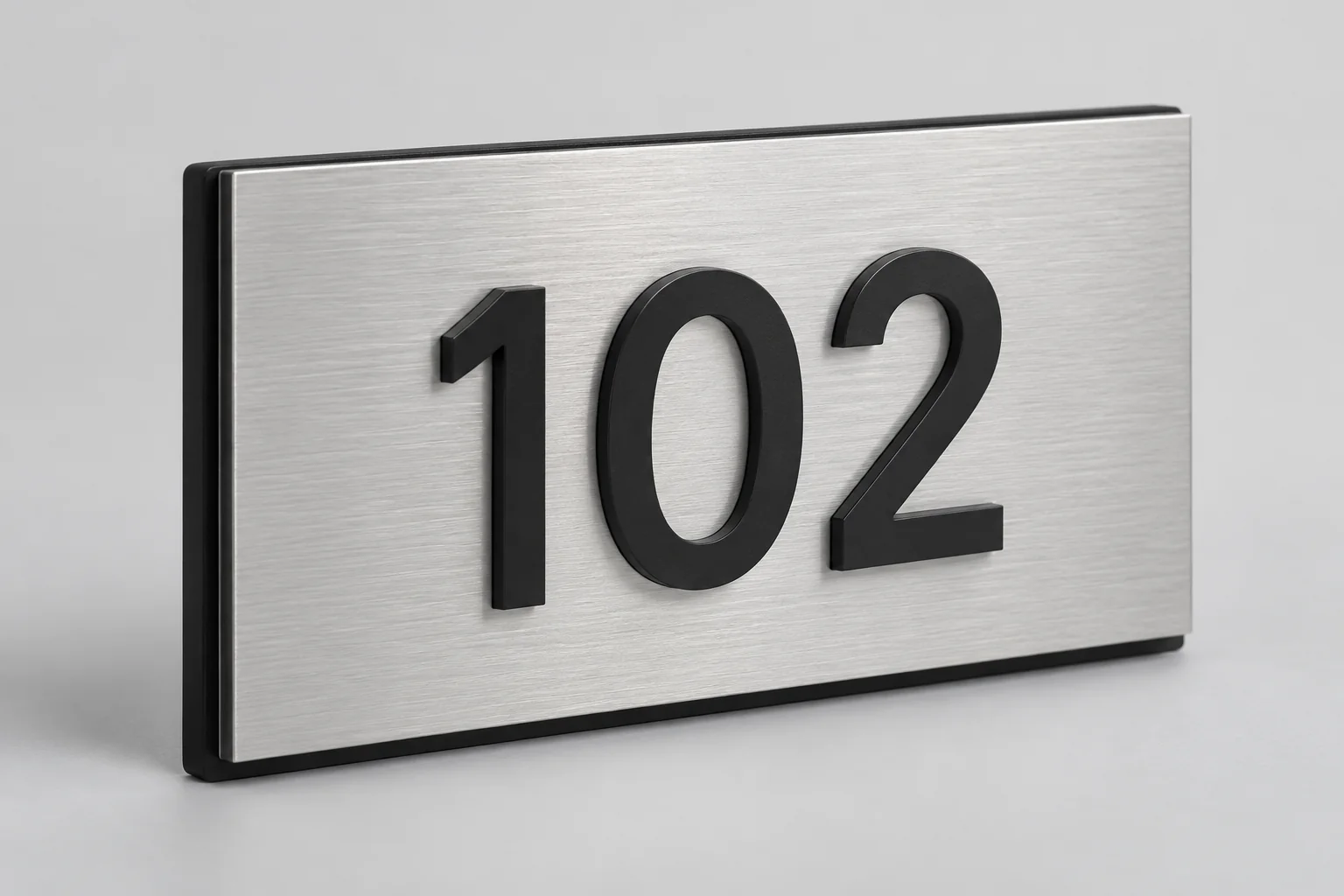 Plaque chambre d'hôtel en aluminium + PVC