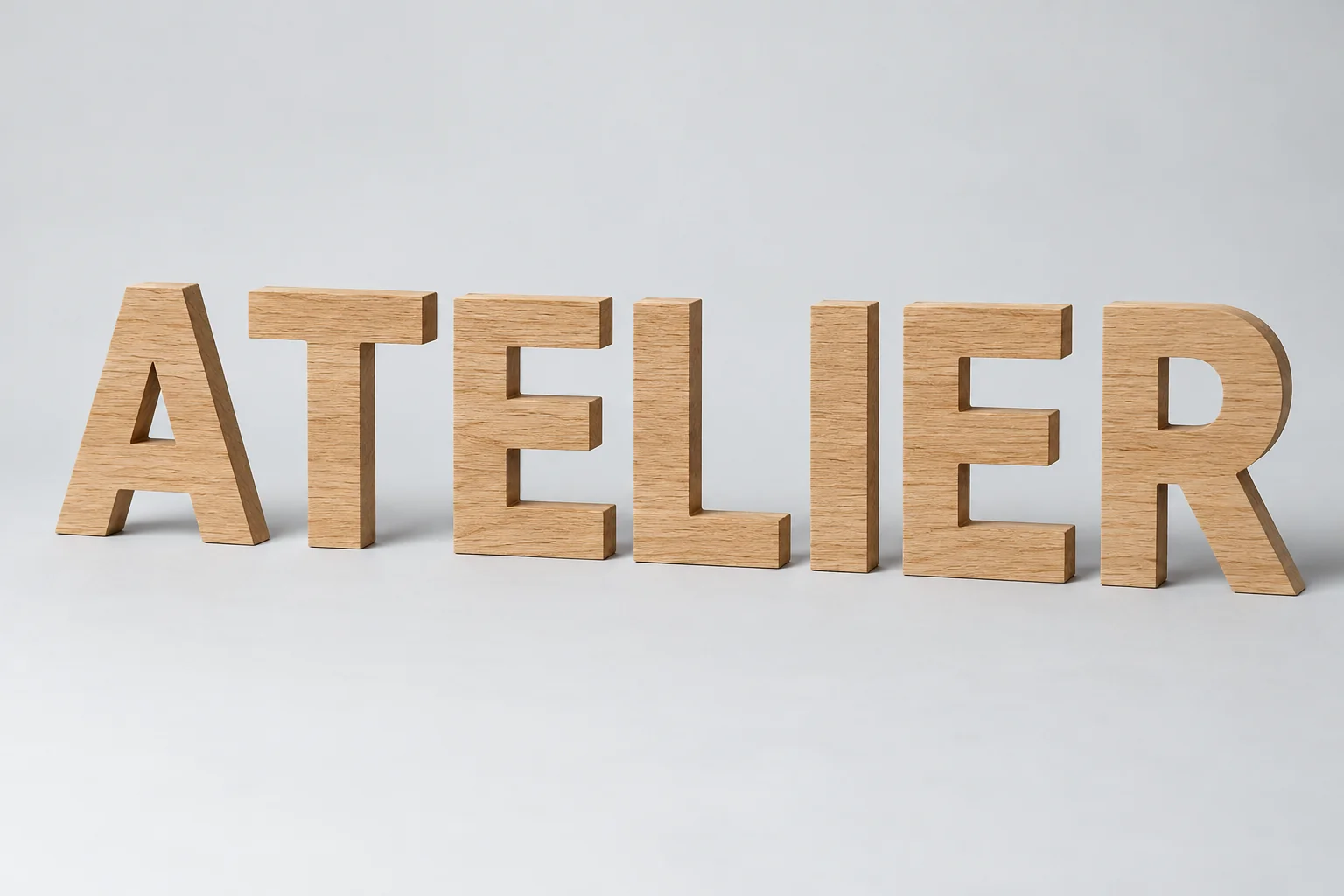 Lettres en bois découpées au laser