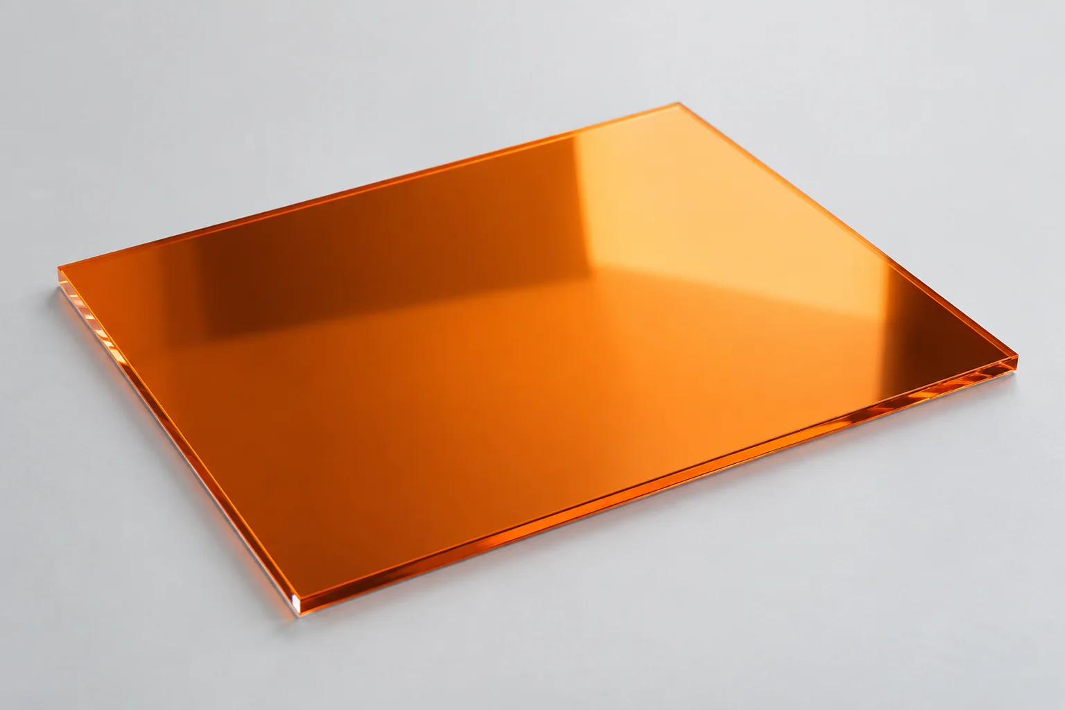 Plexiglas miroir orange