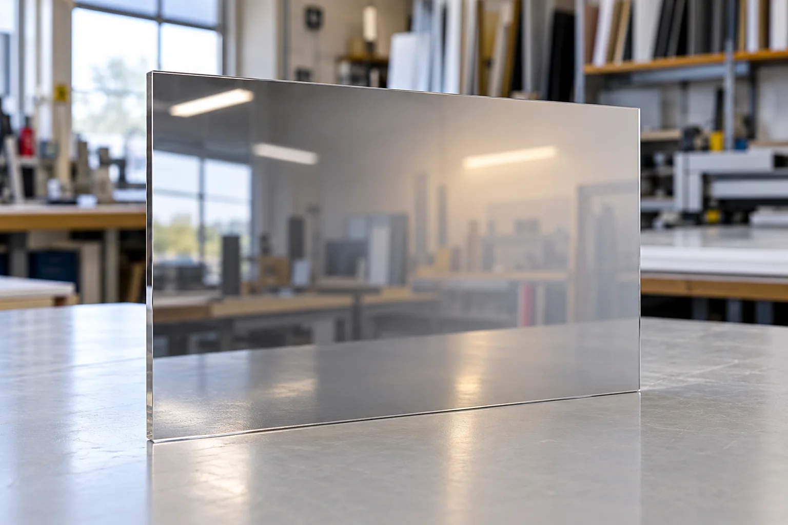 Plexiglas miroir translucide