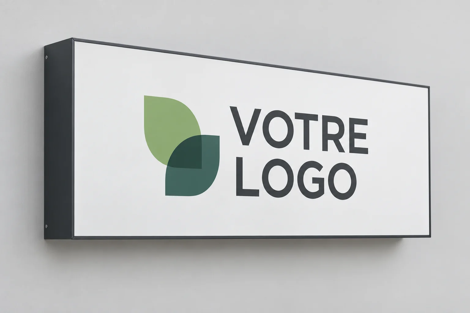 Enseigne en caisson aluminium
