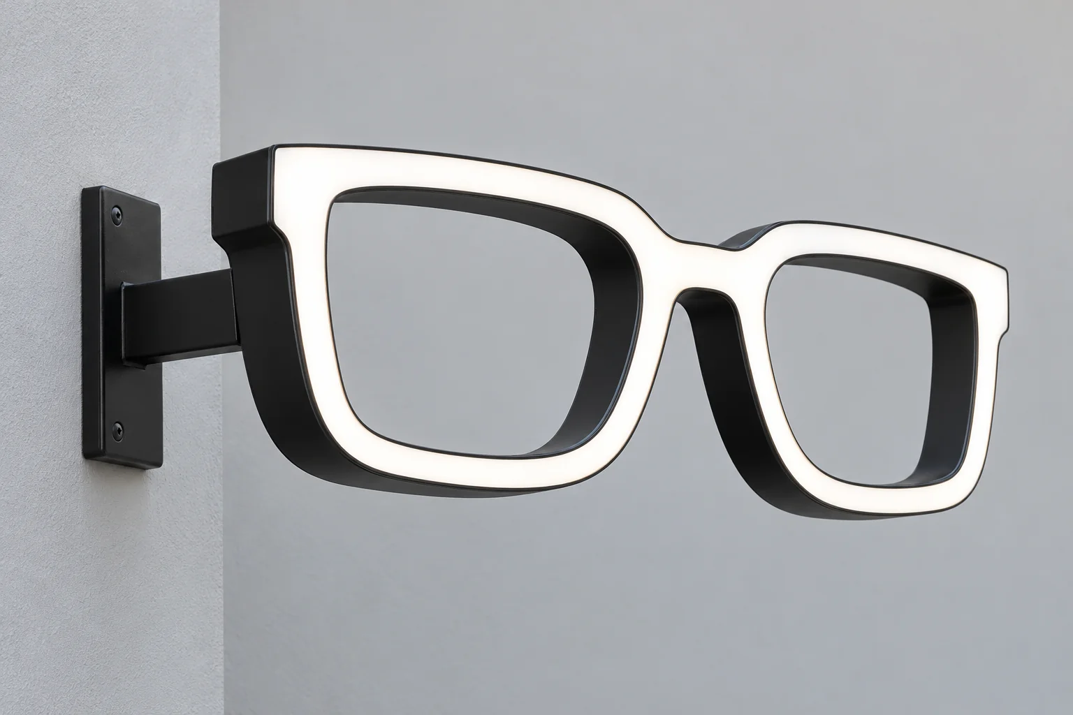 Enseigne drapeau optique LED.
