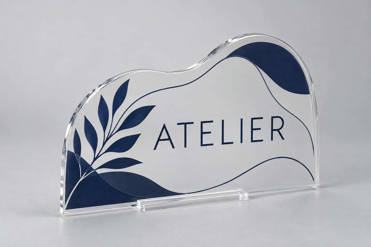 Plaque plexiglas en forme