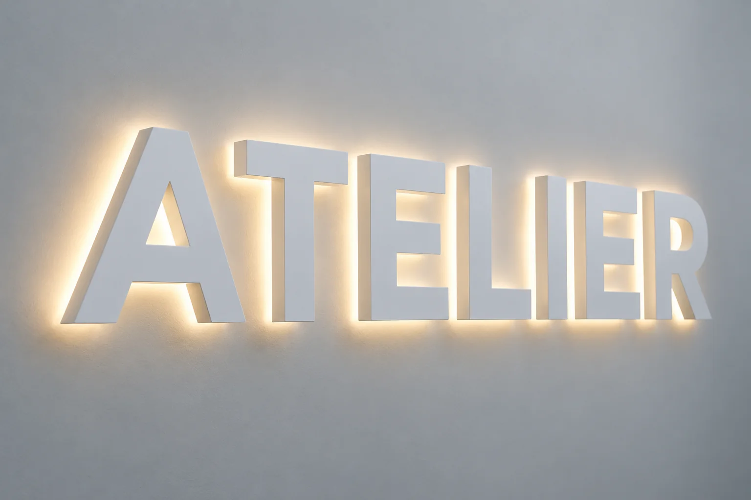 Lettres en PVC rétro-éclairées