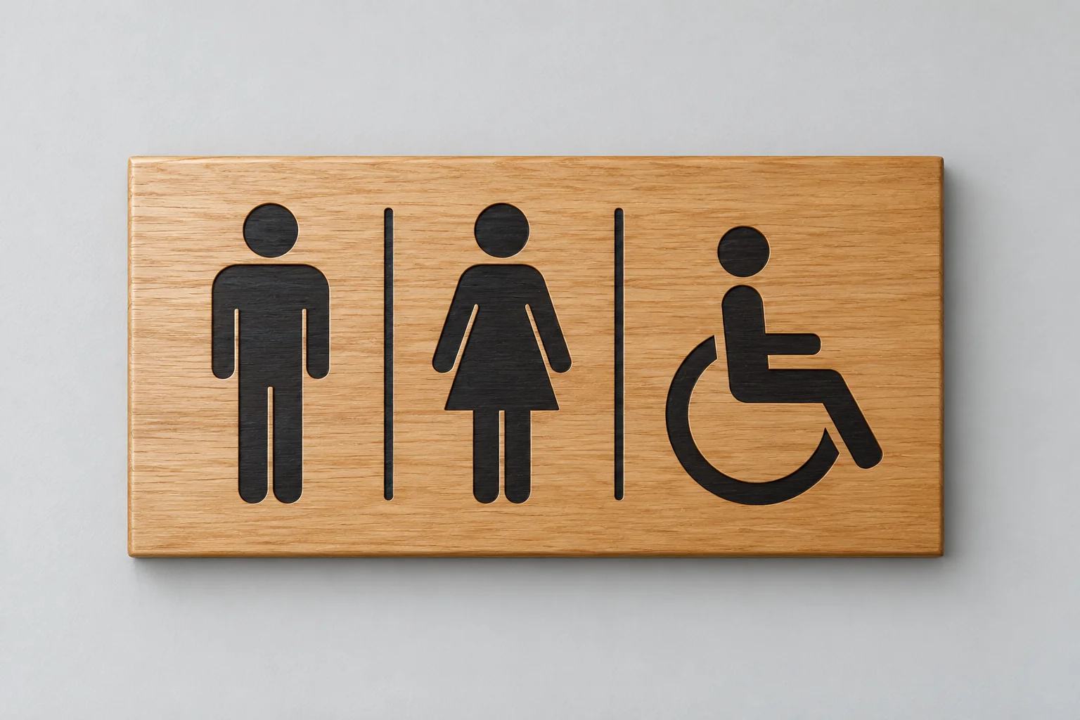 Signalisation pour toilettes publiques