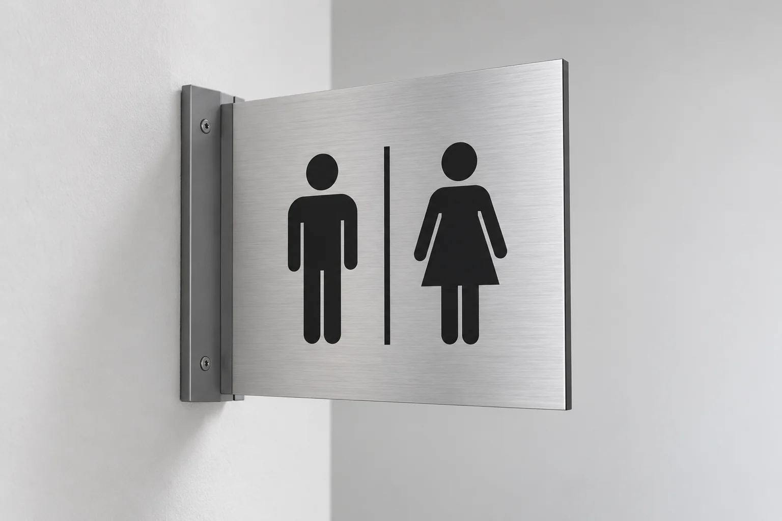 Drapeau signalétique Toilettes