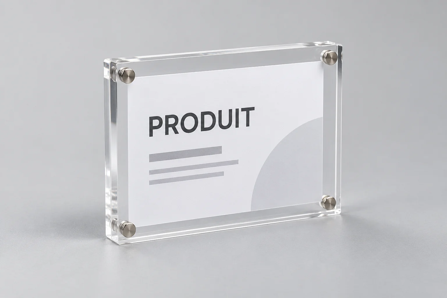 Porte-prix magnétique en méthacrylate