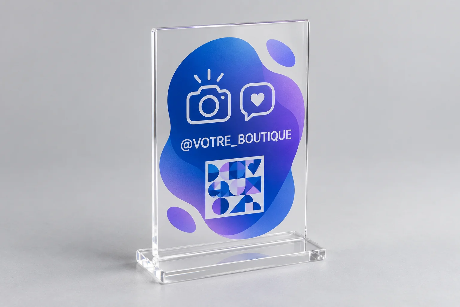Plaque réseaux sociaux