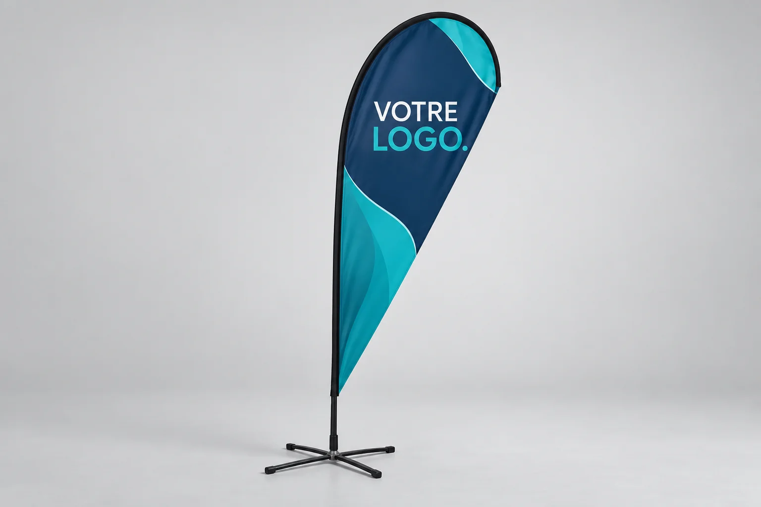 Drapeau Goutte | oriflamme publicitaire
