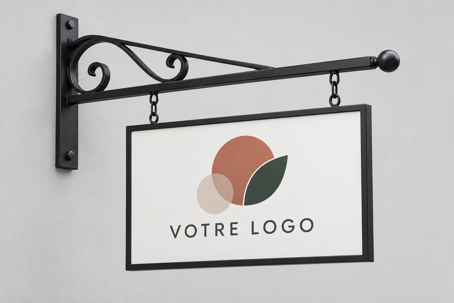 Enseigne suspendue classique