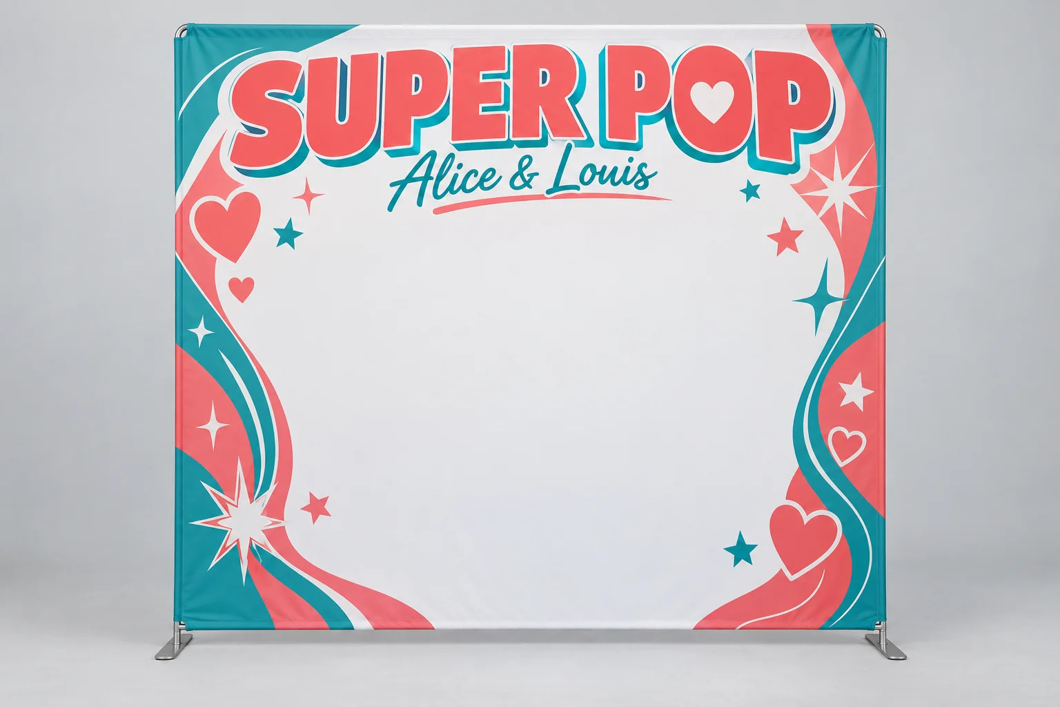 Photocall de mariage Magazine Super POP