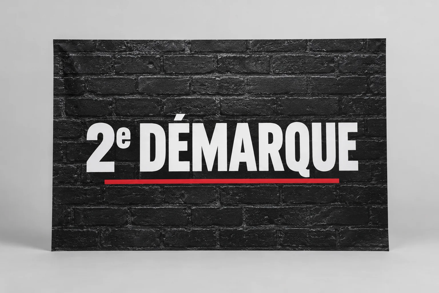 Affiche de deuxième vente de brique noire