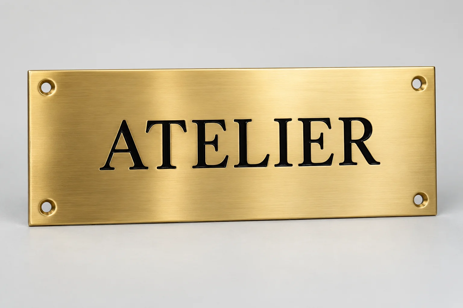 Gravure sur plaques en laiton gravées