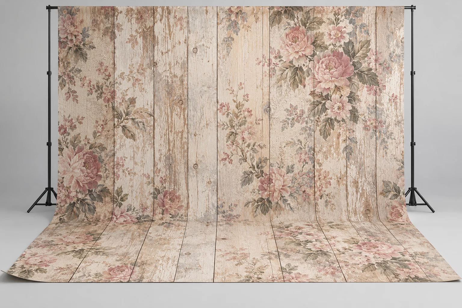 Fond photographique bois fleurs tapisserie
