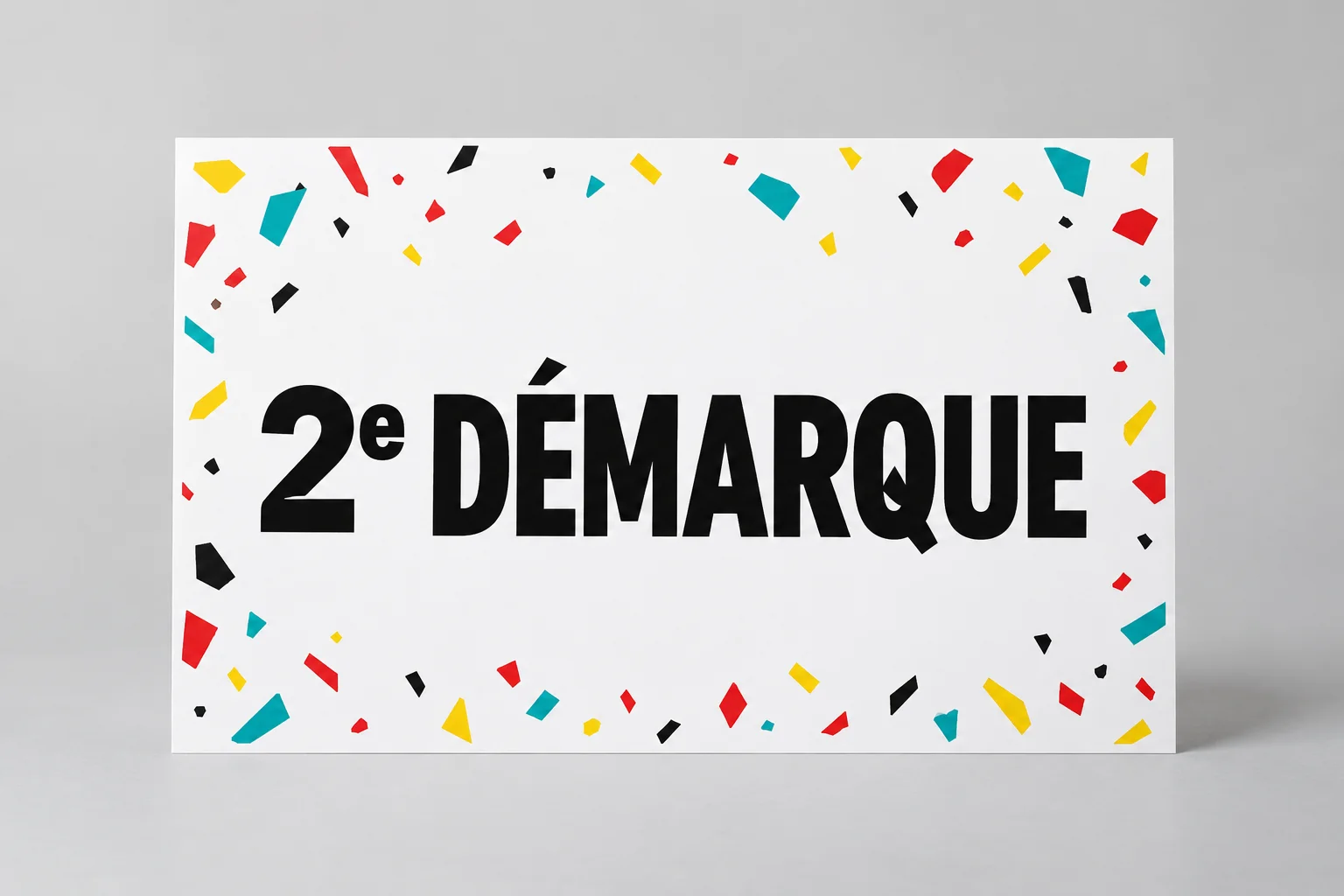 Poster Confettis de seconde vente