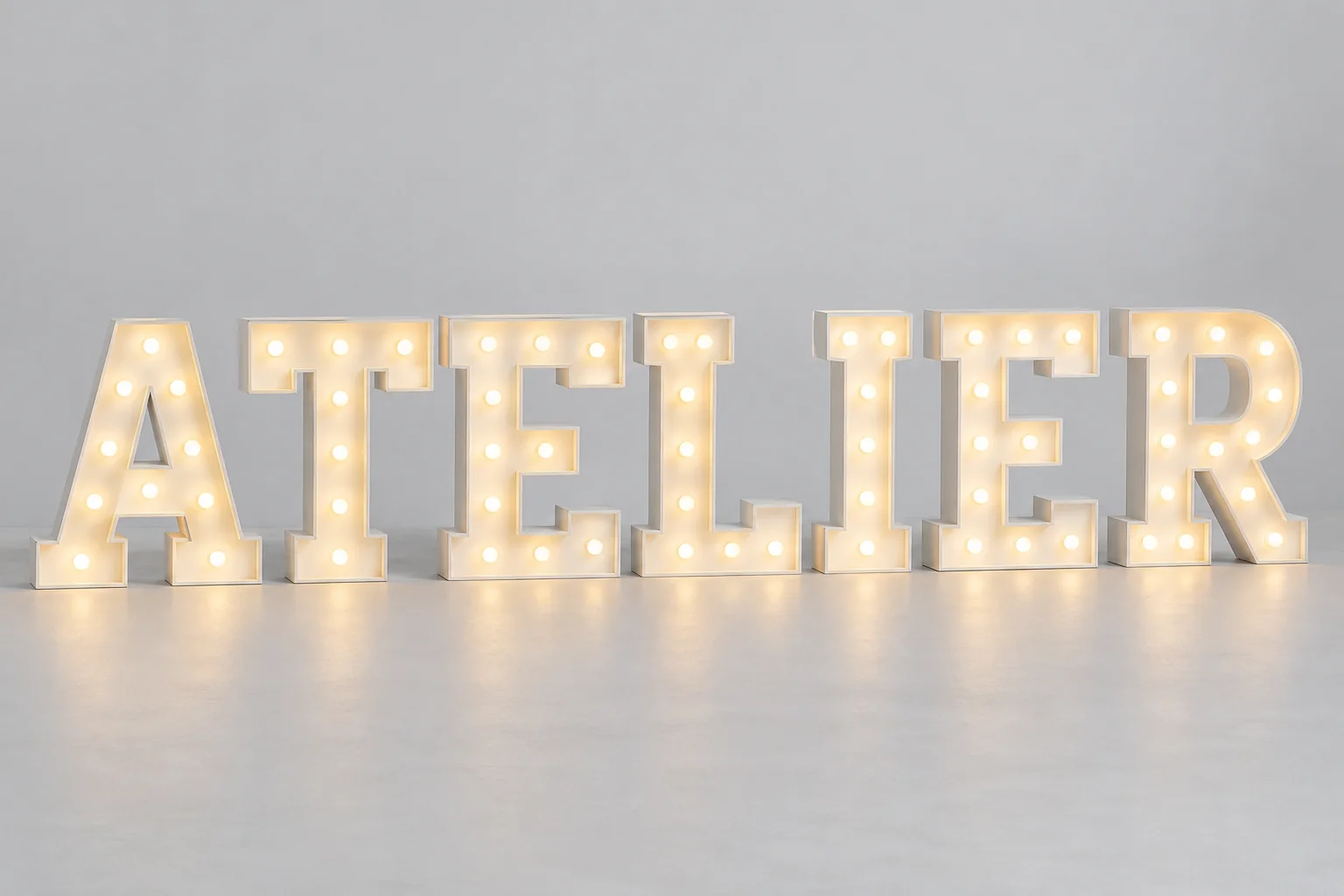 Lettres géantes avec lumières pour mariage