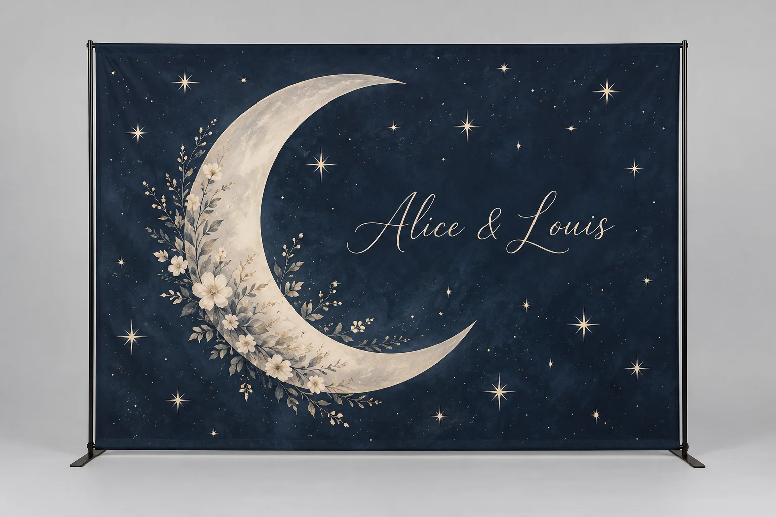 Photocall lune pour mariage