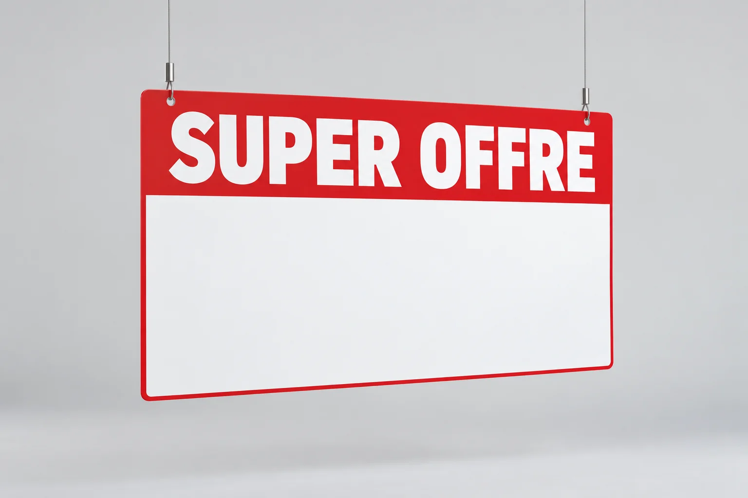 Bannière suspendue Super Offer pour marqueur