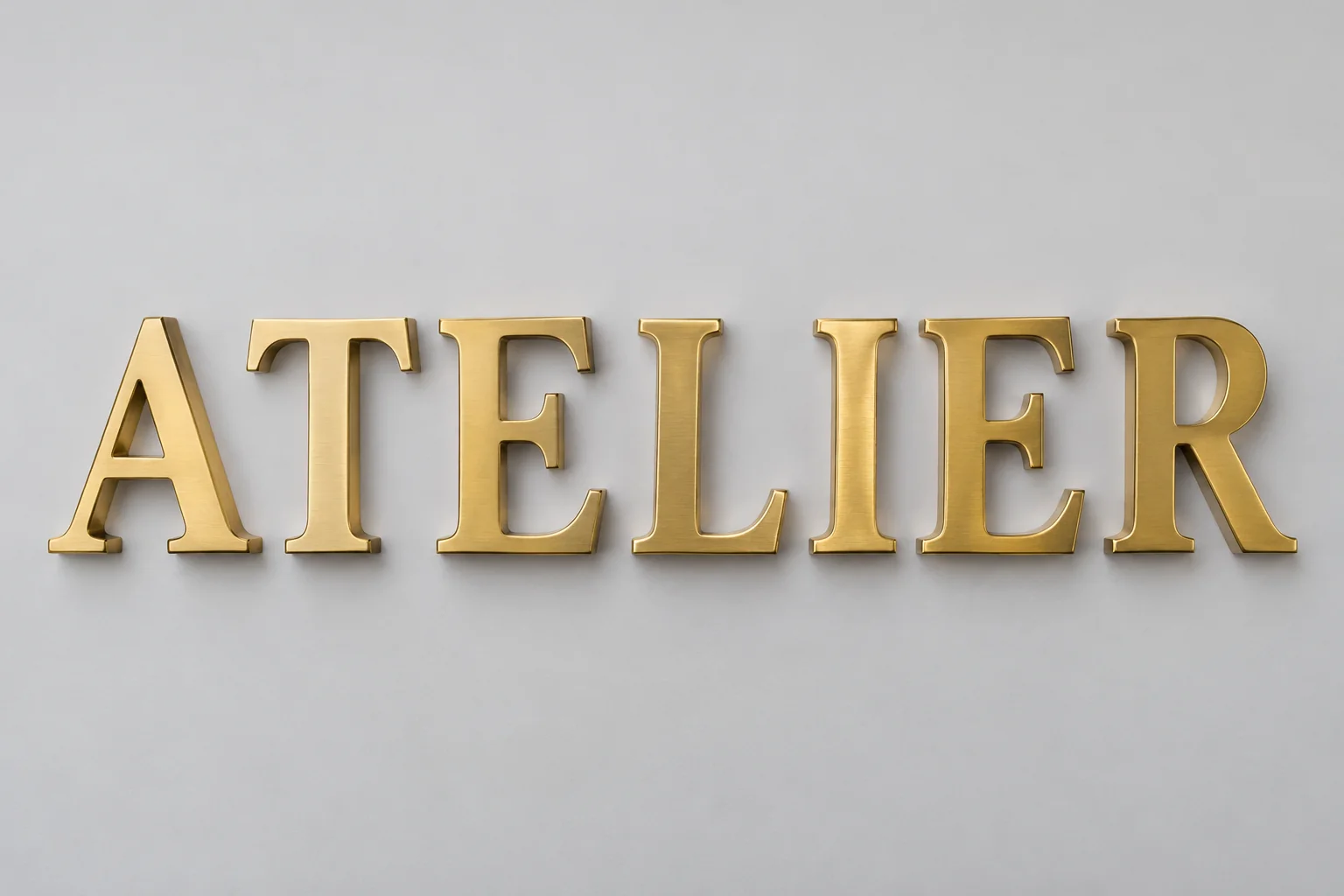 Lettres en laiton
