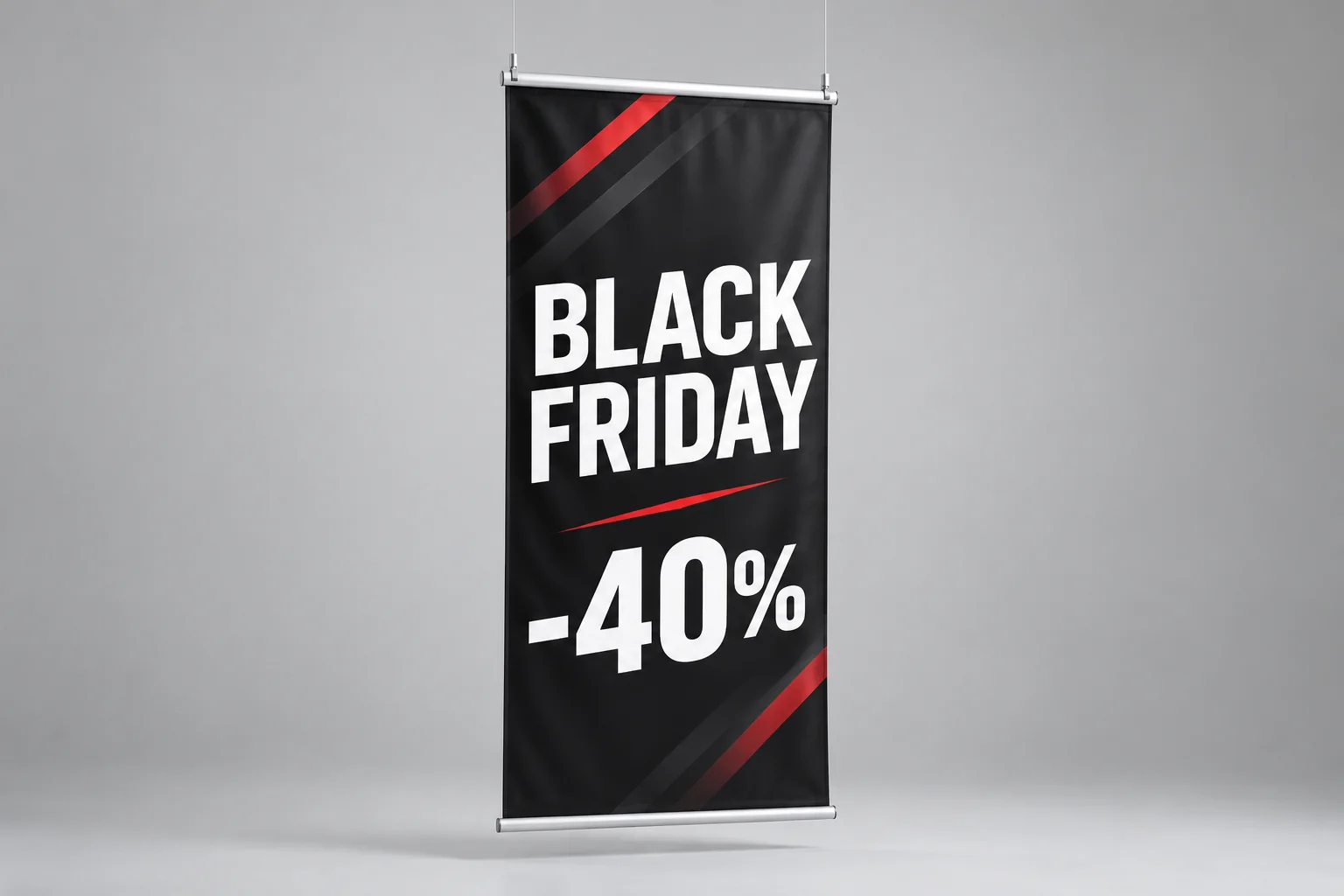 Panneau suspendu Black Friday -40%