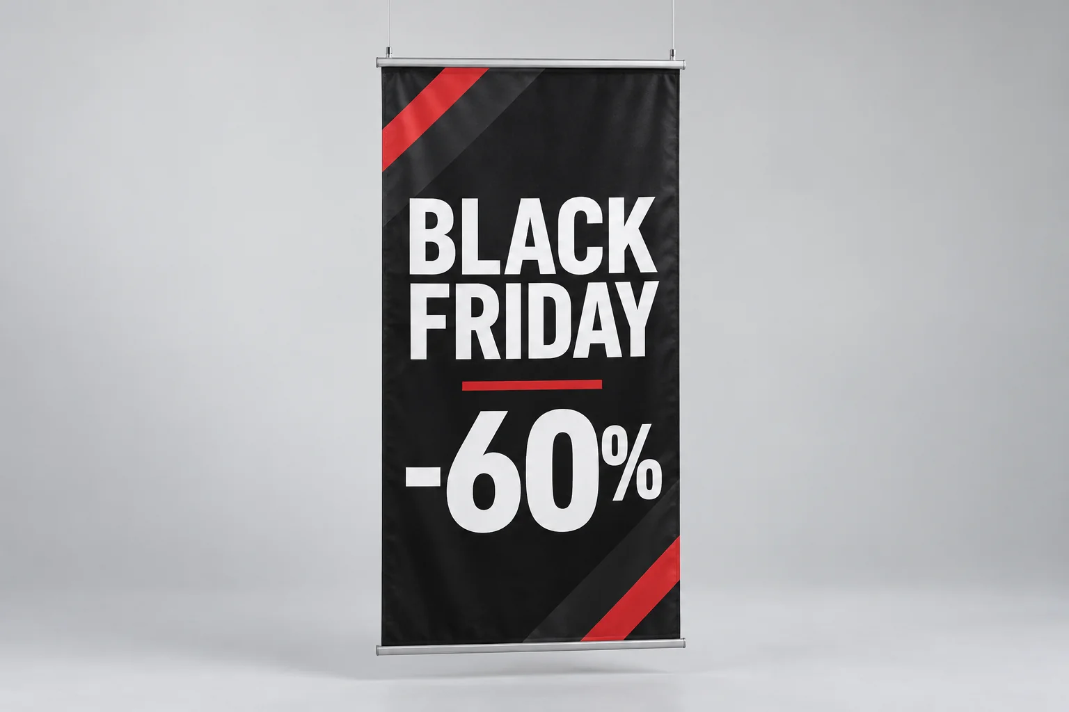 Panneau suspendu Black Friday -60%
