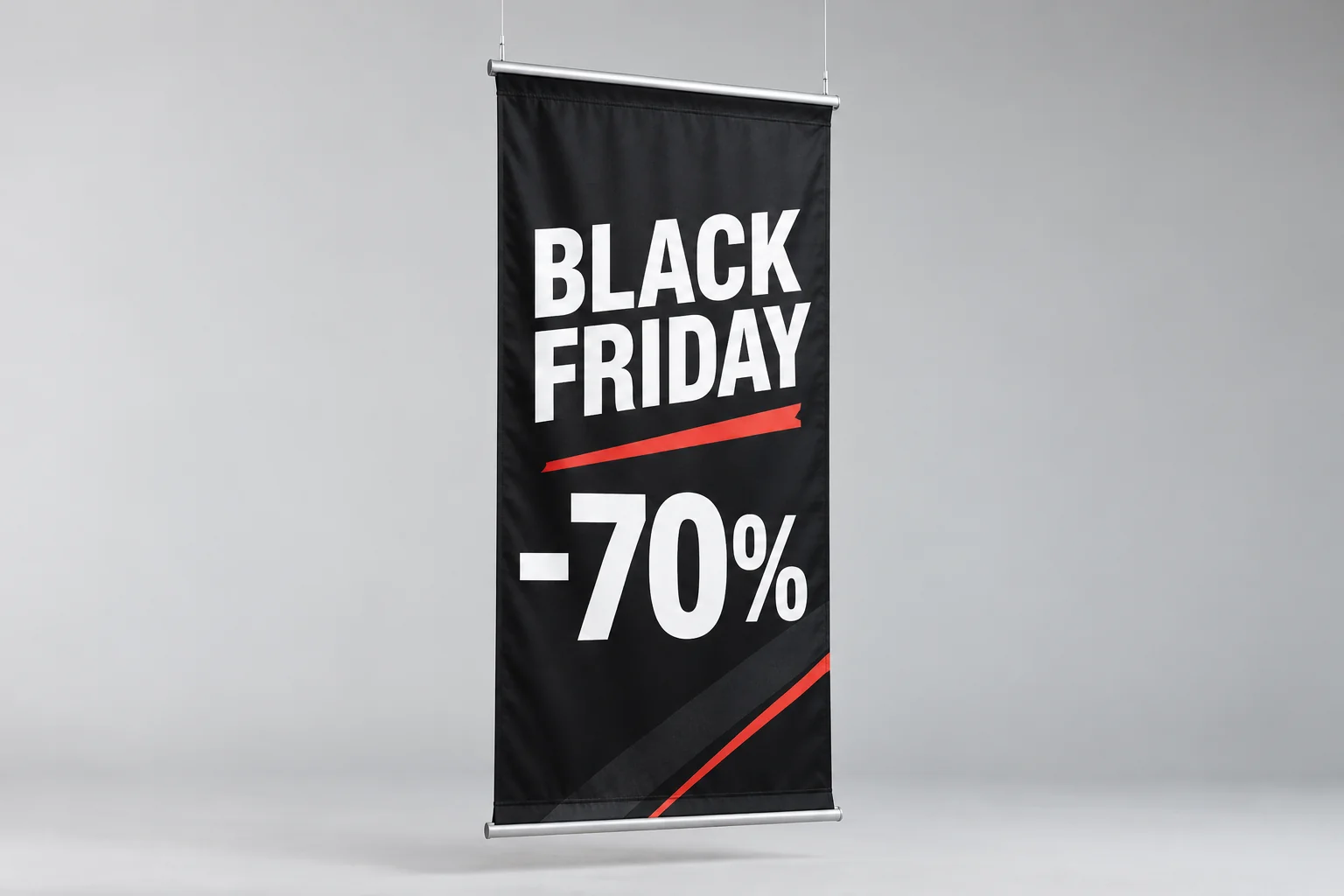 Panneau suspendu Black Friday -70%