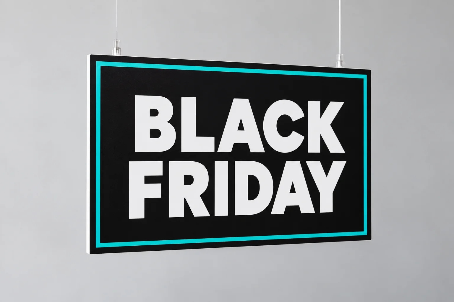 Affiche suspendue "Black Friday"