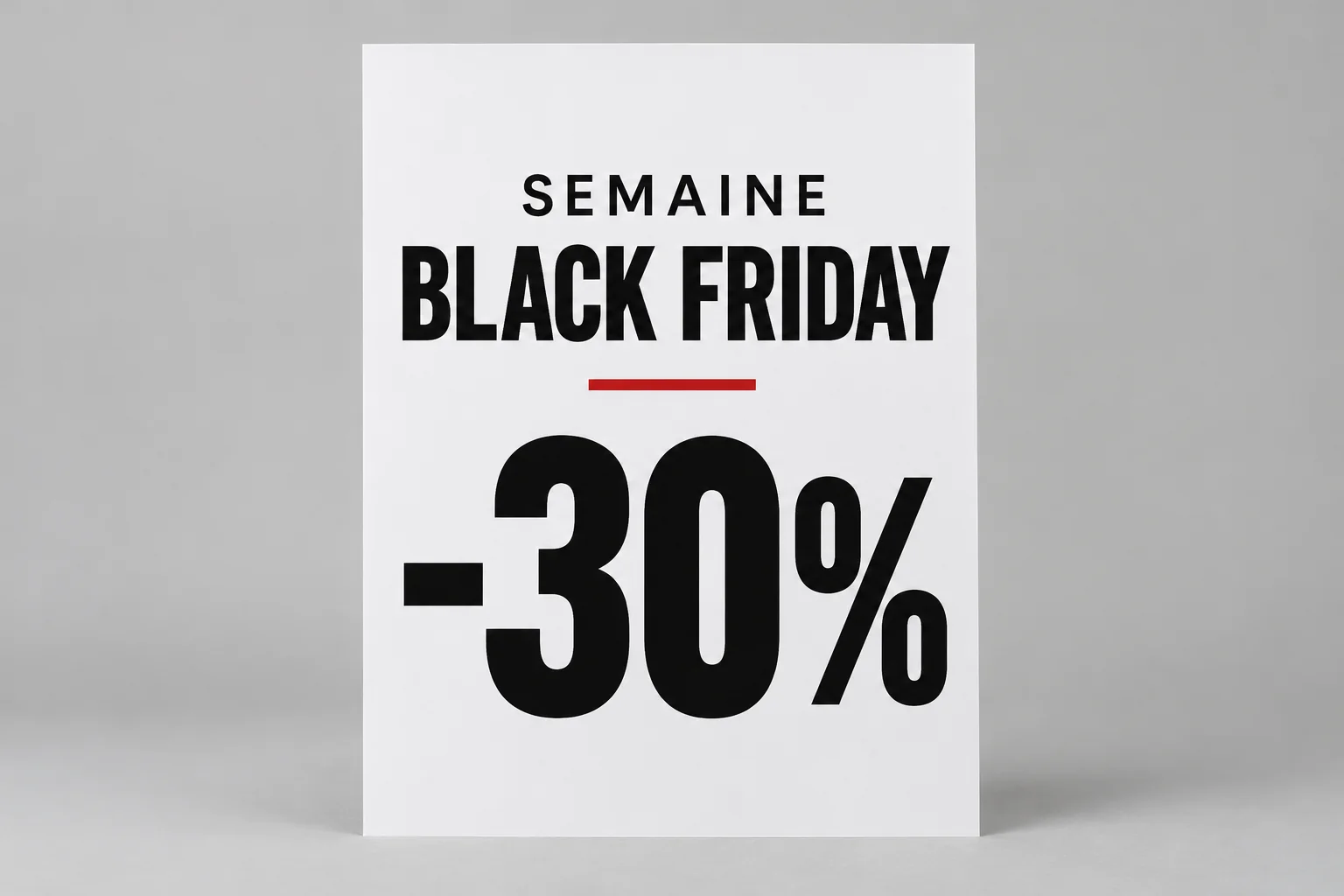 Panneaux Semaine Black Friday -30%