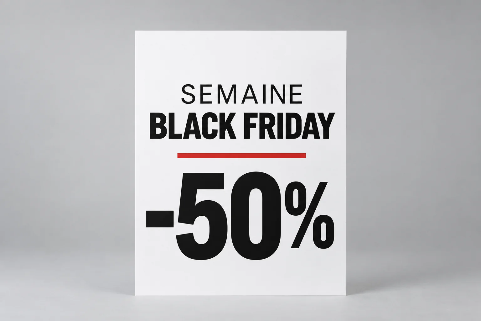 Panneaux Semaine Black Friday -50%
