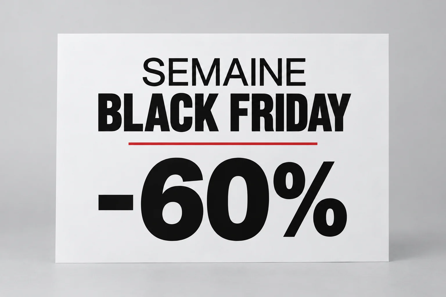Panneaux Semaine Black Friday -60%