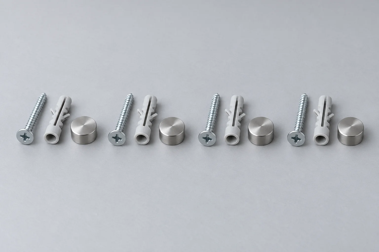 Kit x4 vis, bouchon, mini garniture