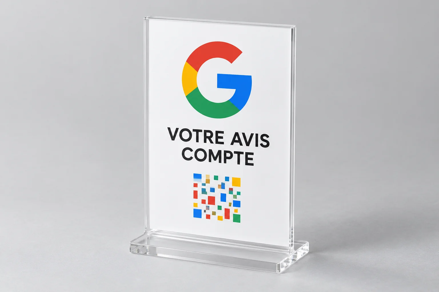 Plaque Google Reviews QR