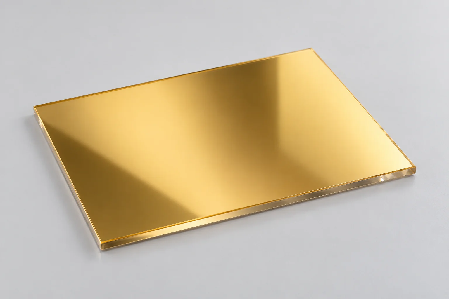 Plexiglas miroir doré
