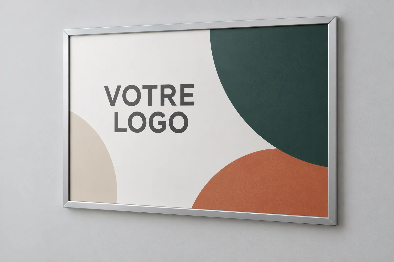 Affiche encadrée sans lumière