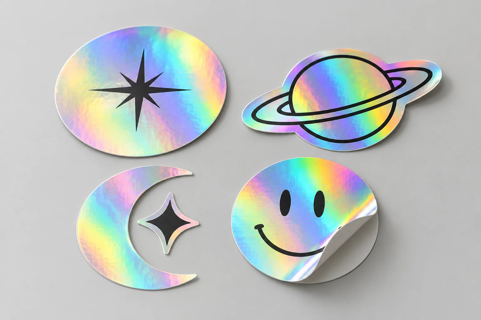 Autocollants holographiques